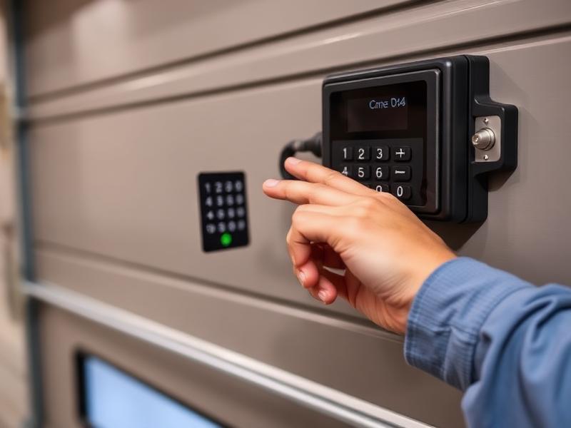 Garage door keypad programming and maintenance service
